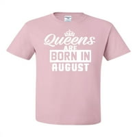 Kraljice su rođeni u kolovozu grafička majica Humor Muška grafička majica, svijetlo roza, 2xl