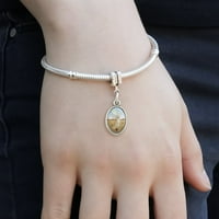Fennec za italijanski europski stil narukvica ovalna šarm perla