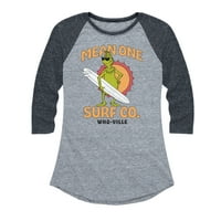 Grinch - znači jedan surf co - Ženska raglan grafička majica