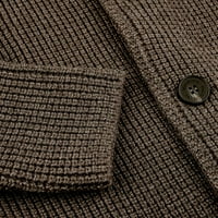 Maurizio Baldassari Muška jakna od teške pletene vunene redovito smeđe IT 50