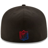 Muškarci New Era Black New York Giants Color Dim 59Fifty ugrađeni šešir