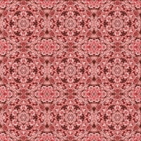 Ahgly Company u zatvorenom kvadratu uzorak svijetlo koralj ružičaste prostirke, 5 'kvadrat