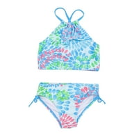 Ausyst Girls kupaći kostim djeca dječje djevojke modne slatke cvijeće Print ruffles bikini kupaći kostim