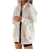 Vivianyo HD za kapute jakne na prodaju i čišćenje Ženska modna čvrsta boja TOP CARDIGAN OTVORI ODOBRENOG