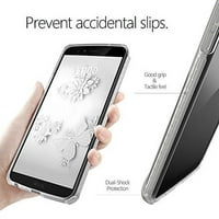 Poetična afiniteta Slim Fit Dual Materijal Zaštitni kafići za bačvi za LG Stylo Plus LG Stylo Clear Clear