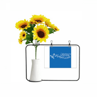 Blue Flappg Music 5-le Osoblje umjetno umjetno suncokretovo vaze Blassavna karta