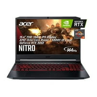 Acer Nitro Gaming Laptop, 15.6 144Hz FHD IPS ekran, AMD Octa-Core Ryzen 5800h, GeForce RT 3060, USB-C,