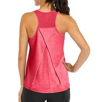 Plus size crni vrhovi rezervoara za žene Žene Vrhunske mrežne mrežice Žene Yoga Majice Rezervoarska trkačka trkačka vrhova ženska bluza pamučna majica mišića