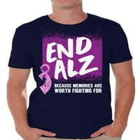 Awkward Styles Endalz majica Alzheimers Muške majice Endalz odjeća za muškarce Alzheimer majica Alzheimers