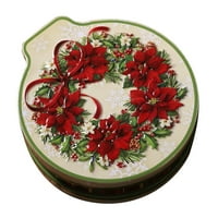 DTIDTPE božićne ukrase, kućni dekor za božićnu ormaru Ornament Okrugli kolačić JAR Skladište bombone bo dječji poklon