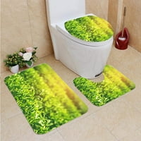Listovi svježi čaj ujutro Sun u kupaonici Raskinje za kupanje Contour Mat i toaletni poklopac poklopca