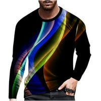 Dizajnerska majica 3D digitalna zaslijeba linija tiskara posada s dugim rukavima pulover bluza vlage Wicking vrhovi