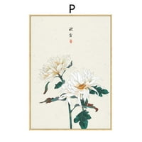 Kineska slikanje Cvijeće Canvas Art Poster Slika Zidna blagovaonica Kućni dekor