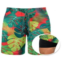 Avamo muns ljetne kratke hlače obloge cvjetni print plažni kratke hlače muškarci havajske odjeće za odmor za odmor mini pantalone wydkrg m