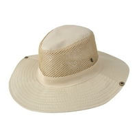 Ženski kašika šešir ljetni ribolov suncobran šešir na otvorenom kamuflaža prozračna šešica zapadni kaubojski suncobran