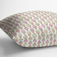 Konus sladoleda uzorak na otvorenom jastukom od kavke dizajna