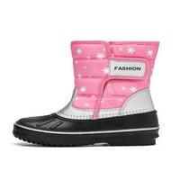 Eloshman Kids Boys & Girls Winter Snow Boots Mid Calf vanjske vodootporne topline čizme Pink 5.5