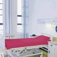 Garnizonski listovi - ugrađeni list duboki džep, ravni lim i jastučnica - egipatski pamučni listovi za bolničke krevete 400TC - ružičasto čvrsto, veličine Twin-XXL