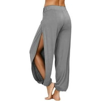 Poslovne casual pantalone za žene Ležerne prilike sa čvrstim šupljim elastičnim strukom Sportovi široke