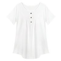 Ženska ljetna bluza s kratkim rukavima Tors Ležerne prilike Lable Tunic Tee Plus size
