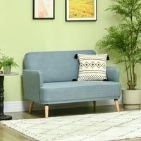 Gecheer Loveseat kauč, modernog sjedišta Namještaj, tapacirani mali kauč za male prostore, plavo