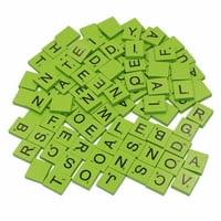Green Wood Scrabble Pločice Kompletna set boja Craft Privjesak pravopis