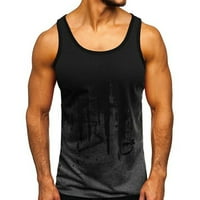 Labakihah tenkovi za muškarce muške modne sportove fitness mamuflažne gradijentni sudar tenk vrh majica