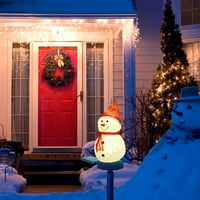 Vanjski solarni svijetli božićni snjegović kat podlozi lampica LED solarno travnjak svjetiljka na bašti ukras