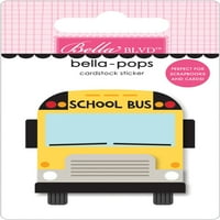 Škola je cool bella-pops 3d naljepnica-školski autobus
