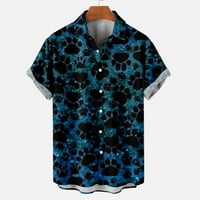 Homodles Muške pike Polo majice - na prodaju tiskano rever plave veličine S