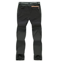 Labakihah Workout pantalone za muškarce Brze sušenje Vanjske vodootporne pantalone Pješačke skijaške hlače za penjanje siva