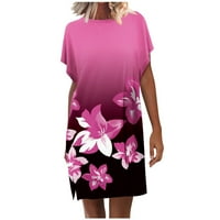 Ženska ravna haljina za olovku Summer Monlish cvjetna haljina za cvjetnu zabavu Boho maturalne haljine