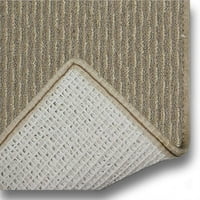5'x20 'bayou beige - zatvoreni trkači tepiha na otvorenom sa premium tkanine gotove ivice