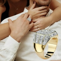 WeFuesd nakit za žene Modni jedinstveni muški prsten tinejdžerski dječaci personalizirani dijamantski