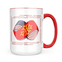 Neonblond Infinity zastave SAD i midi-pireneji Regija Francuska Poklon za kavu za ljubitelje čaja