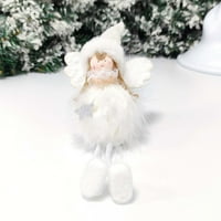 Božićni ukrasi čišćenje Božićno uređenje sjedeće držanje Viseće noge Angel lutka privjesak božićno drvce