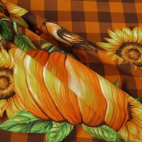 Cade Fall jastuk, Farmhouse Sunflower Dan zahvalnosti Jastuk Pokrivači 4, Narandžasti Buffalo Pležani