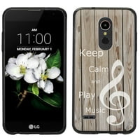 Slim-Fit futrola za LG Phoeni plus LG Harmony LG Xpression Plus K30, OneToughShield ® TPU otporan na ogrebotine, zaštitni telefon - Drvena muzika