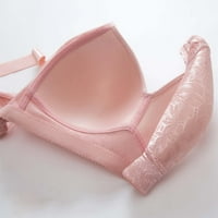 Bežični grudnjak za žene donje rublje prednje zatvaranje čvrste boje žica Comfort Pink XXL