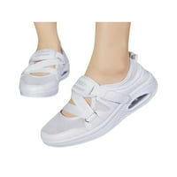 Ženske prozračne cipele za hodanje podesive širine tenisice Radne medicinske sestre cipele bijele 7,5