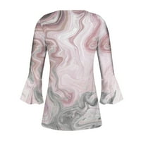 Ženski vrhovi i bluze Ljeto Žene Ležerne prilike na rukavu od tiskanih trubaca, bazični rušeni korzet