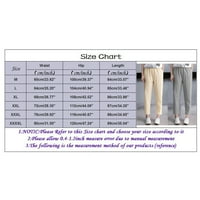Knevjerentne ženske hlače Ležerne prilike plus veličina Ženski visoki struk casual workout široke noge