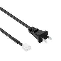 Na 6ft UL 18AWG AC interni kabel kabela kabela za napajanje Kompatibilan je s Polaroidom 75GSR4100KL DE550M3N4AU TDACLAC- sa priključkom na napajanje