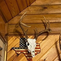 Američki zastava ukrasi drveta Drveni montažni komplet jelena kreativna dizajna europski zid viseći