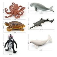 Morski životinjski model, mini veličina, reprodukcija obrazovnih životinja, ukrasite svoj vrt, PVC materijal,