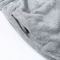 Arvbitana Man Casual Hlače Čvrsta boja Labavi džep Dizajn za crtanje elastične struke Duge pantalone