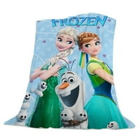 Frozen Anna Fleece babaje super mekane flanelne boce za pranje nejasne pokrivače za kauč kauč na razvlačenje