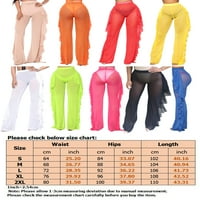 Bomotoo ženske ležerne pantalone mrežice za vrećaste pantalone za odmor labavo fit široko ležaljke