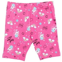Jojo Siwa Unicorn Bow Bow Girls Majica i biciklistička kratke hlače Outfit Set Toddler u Big Kid