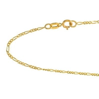 10K Čvrsto žuto zlato FIGARO ogrlica od lanaca 20